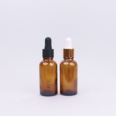خرید بطری قطره ای شیشه ای امبر قابل پر کردن مجدد 60 میلی لیتر با قفل آلومینیومی online manufacture