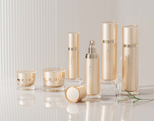 6pcs لوکس آکریلیک لوشن آرایشی پمپ بطری مجموعه با CreamContainer 30ml - 120ml
