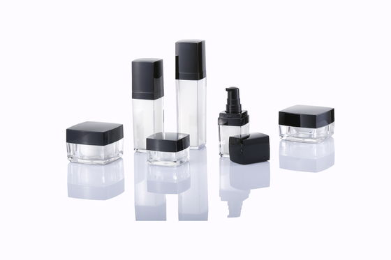 کلکسیون شیشه های آرایشی آکریلیک شیک و بطری پمپ لوشن 5g 15g 30g 50g
