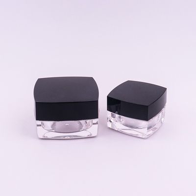 قوطی های آرایشی آکریلیک مربع برای ضد پیری کرم چشم 15g 30g 50g ظرف کرم خالی