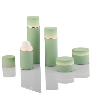 50ml تا 150ml بطری پلاستیکی بدون هوا و جار مجموعه PETG کرم صورت ظرف لوگو مشتری